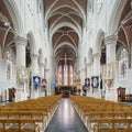 Wealthy interior of the Saint-Katharina church, Hoogstraten, Belgium