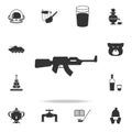 weapon automatic icon. Detailed set of Russian culture icons. Premium graphic design. One of the collection icons for websites, we