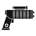 Weapon blaster icon, simple style Royalty Free Stock Photo