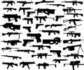 Weapon collection Royalty Free Stock Photo