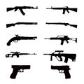 Weapon collections Royalty Free Stock Photo