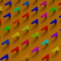 Weapon framework low-poly illustration pattern Royalty Free Stock Photo