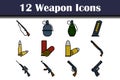 Weapon Icon Set Royalty Free Stock Photo