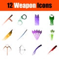 Weapon Icon Set Royalty Free Stock Photo