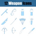 Weapon Icon Set Royalty Free Stock Photo