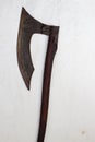 Weapon medieval axe Royalty Free Stock Photo
