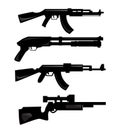 Weapon silhouettes