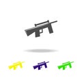 weapon, sniper colored icons. Element of military illustration. Signs and symbols can be used for web, logo, mobile app, UI, UX