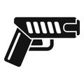 Weapon taser icon simple vector. Police gun