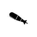 weapon, torpedo icon. Element of military illustration. Signs and symbols icon for websites, web design, mobile app Royalty Free Stock Photo