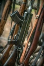 Weapons of the Finnish army during the winter war, rifles and submachine guns.