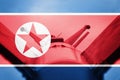 Weapons of mass destruction. North Korea ICBM missile. War Background. Royalty Free Stock Photo