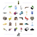 Weapons, travel, technology and other web icon in cartoon style. cooking, transport, medicine icons in set collection.