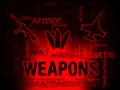 Weapons Words Meaning Armed Firepower And Armoury Royalty Free Stock Photo