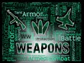 Weapons Words Means Armed Firepower And Munition