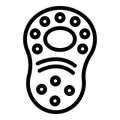 Wear ankle icon outline vector. Support foot