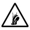 Wear Anti Static Shoes Symbol Sign ,Vector Illustration, Isolate On White Background Label. EPS10