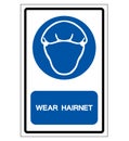 Wear Hairnet Symbol Sign, Vector Illustration, Isolate On White Background Label .EPS10