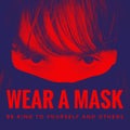 Wear a Mask Abstract Background Illustration Covid 19 Coronavirus Omicron Variant