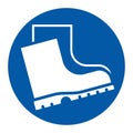 Wear safety footwear sign