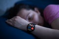 Wearable Sleep Tracking Heart Rate Monitor Smartwatch Royalty Free Stock Photo