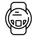 Wearable tech icon, outline style