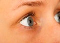 Wearing Contact Lenses Royalty Free Stock Photo