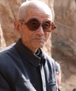 Wearing dark glasses China old man