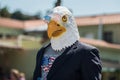 National bird costume to celebrate 4th July. Royalty Free Stock Photo