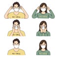 Wearing a face mask protect virus