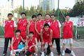 Wearing red ball clothing OF THE staff basketball team in SHENZHEN