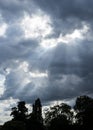 Weather background: Gathering cumulus clouds. Dramatic cloudy background. 11