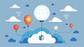 Weather balloons equipped with sensors and GPS technology provide realtime data on temperature humidity and wind