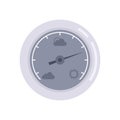 Weather barometer icon flat isolated vector Royalty Free Stock Photo