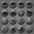 Weather black icons