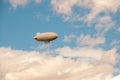 Weather blimp in the sky