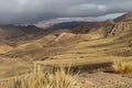 Weather change in mountains Cachi Argentina Royalty Free Stock Photo