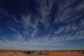 Weather - cirrus uncinus clouds Royalty Free Stock Photo