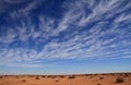 Weather - cirrus uncinus clouds Royalty Free Stock Photo