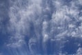 Weather - cirrus uncinus clouds Royalty Free Stock Photo