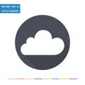 Weather - cloud flat icon Royalty Free Stock Photo