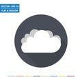 Weather - clouds flat icon