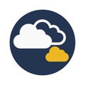 Weather, clouds, forecast, cloudy fully editable vector icon