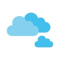 Weather, clouds, forecast, cloudy fully editable vector icon