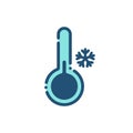 Weather cold icon outline