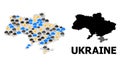 Weather Collage Map of Ukraine