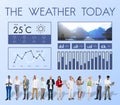 Weather Condition News Report Climate Forecasting Meteorology Te Royalty Free Stock Photo