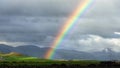 Weather creating a bright rainbow Wales 