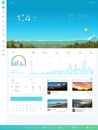 Weather Dashboard Displaying Current Conditions and Forecast in a Clear User-Friendly Layout Royalty Free Stock Photo
