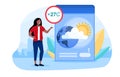 Weather forecast concept Royalty Free Stock Photo